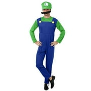 Gottsw Mario and Luigi Costume for Adult, Halloween Fancy Dress Party Super Mario Cosplay Costume
